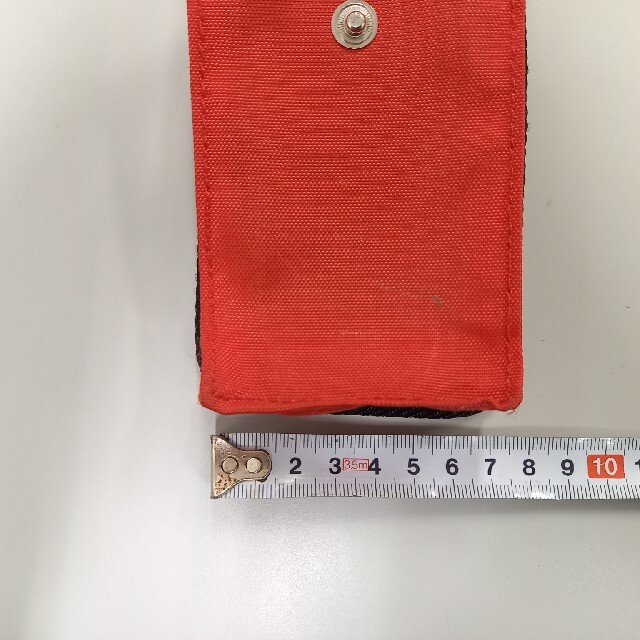 ウエストポーチ / ベルト通し / 赤と黒 / 約7×10㎝ メンズのバッグ(ウエストポーチ)の商品写真