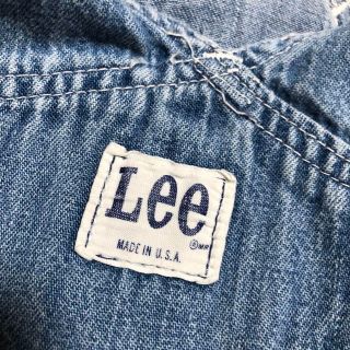 Lee - 70s USA製 Lee オーバーオール デニム ボタンフライ 古着の通販