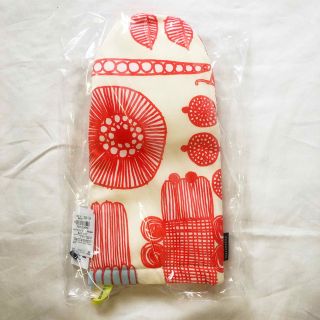 マリメッコ(marimekko)のマリメッコ オーブンミトン プータルフリンパルハート オレンジ 日本限定 mar(収納/キッチン雑貨)