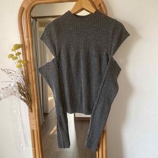 RANDEBOO ランデブー Asymmetry wool knit