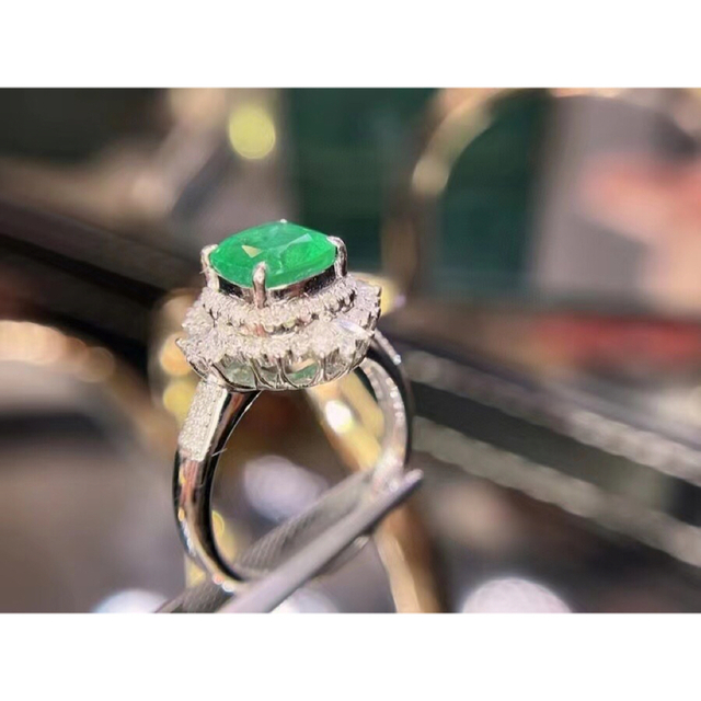 天然 エメラルド ダイヤ リング k18 2.14ct | newwaveflooring.com.au