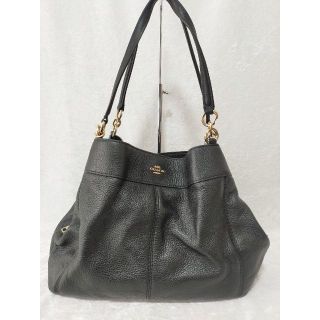 コーチ(COACH)のCOACH(コーチ) レザー トートバッグ 黒 TK477(トートバッグ)