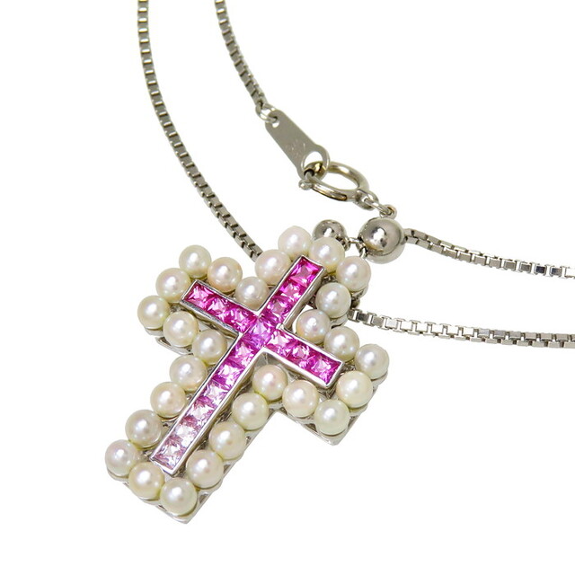 定番入荷 K10ホワイトゴールド オーパル0.230ct ネックレス 総重量0.87