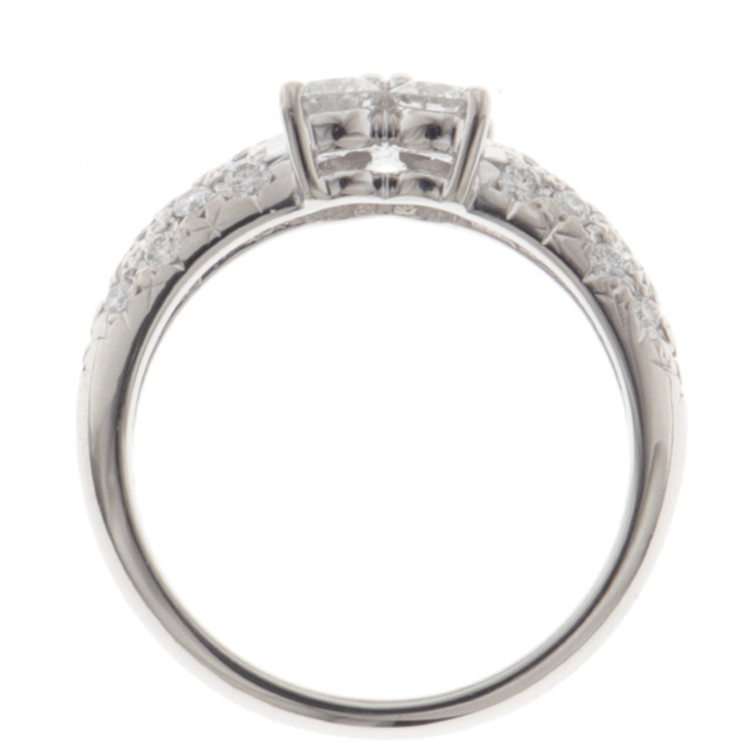 TASAKI(タサキ)の（新品仕上げ済）タサキ TASAKI 田崎 フラワー ダイヤリング 指輪 約9号 PT900 プラチナ × ダイヤ 0.64ct 花 8505 レディースのアクセサリー(リング(指輪))の商品写真
