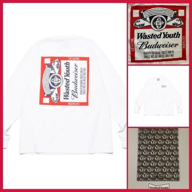 Wasted Youth x Budweiser L/S TEE (おまけ付き) - Tシャツ/カットソー ...