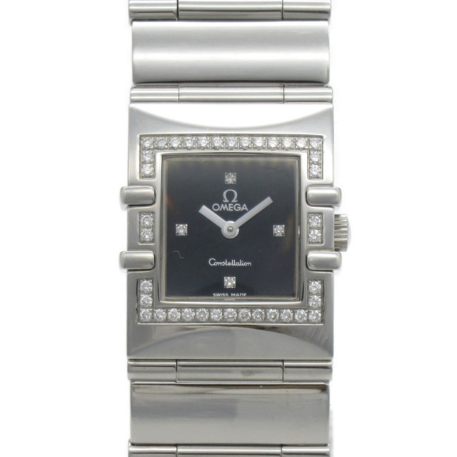 OMEGA - オメガ コンステレーション クアドラ ダイヤベゼル 腕時計 ウォッチ 腕時計