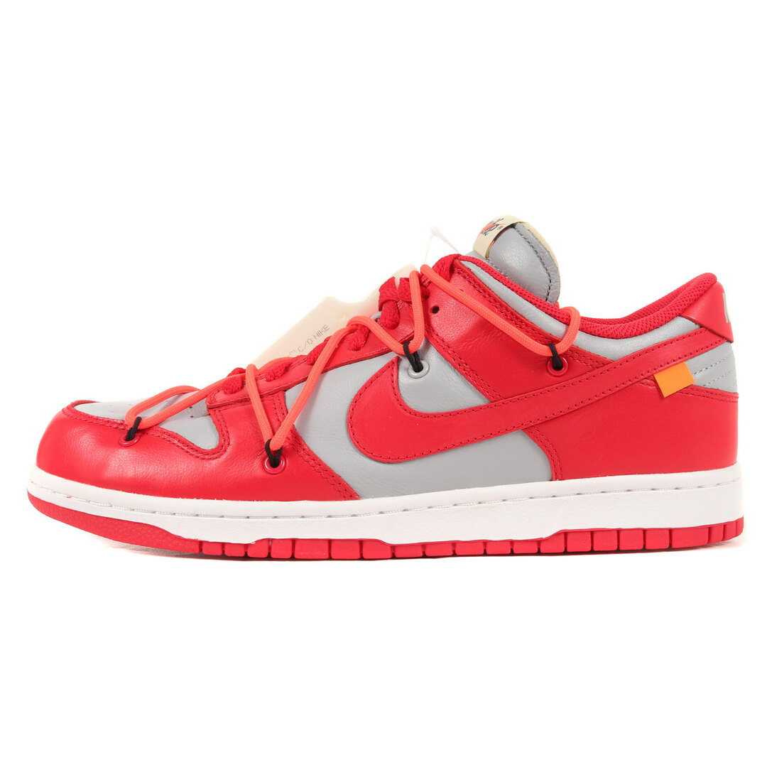 値下げ！off-white NIKE dunk Low ユニバーシティレッド