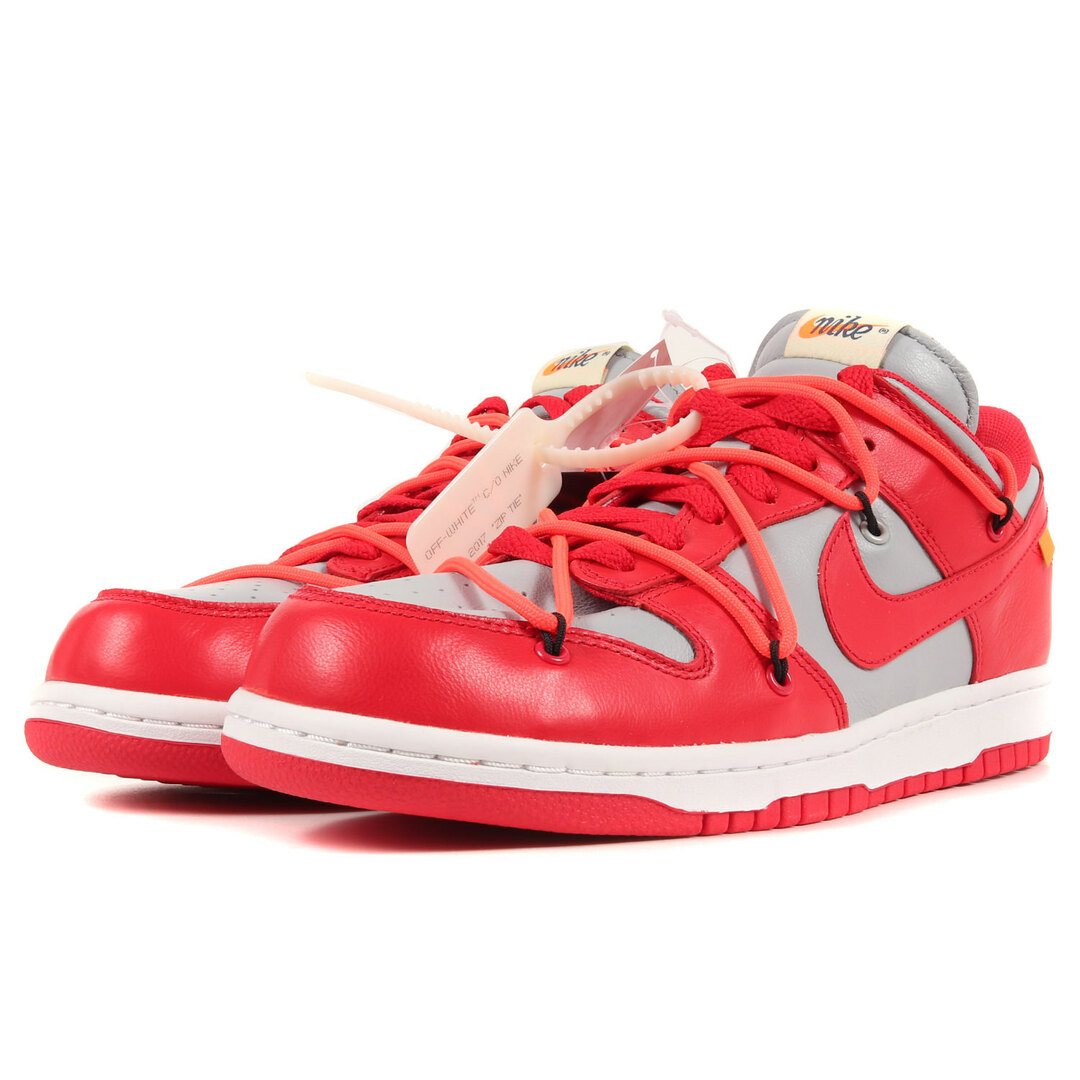 値下げ！off-white NIKE dunk Low ユニバーシティレッド