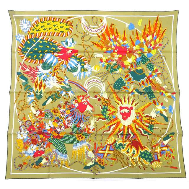新品即決 Hermes - エルメス スカーフ カレ90 四季の祭典 Le Sacre des
