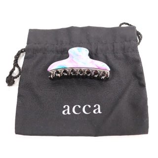 アッカ(acca)のacca アッカ　Mヘアクリップ　レディース　パープル・ブルー　USED(バレッタ/ヘアクリップ)