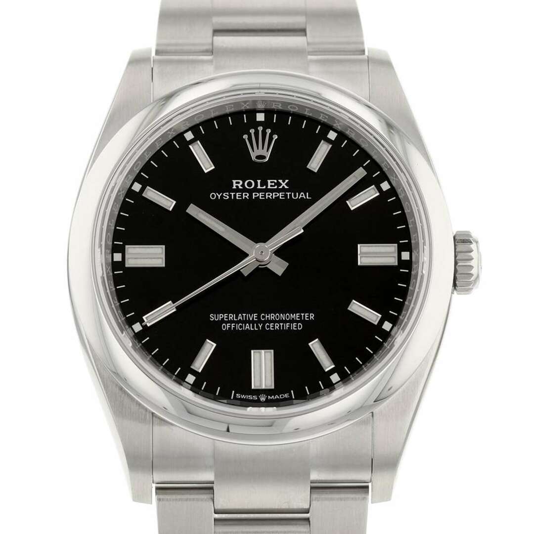 ROLEX - ロレックス オイスターパーペチュアル36 ランダムシリアル ルーレット 126000 ROLEX 腕時計 黒文字盤