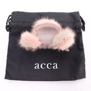 アッカ(acca)のacca アッカ　ヘアクリップ　ミンク　レディース　ピンク　USED(バレッタ/ヘアクリップ)