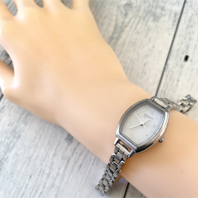 【電池交換済】MARGARET HOWELL 腕時計 シルバー レディース
