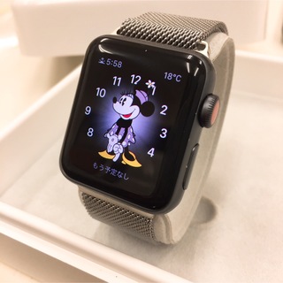 アップルウォッチ(Apple Watch)のアップルウォッチ series3 セルラー Apple Watch 38mm(その他)