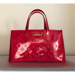 ルイヴィトン(LOUIS VUITTON)のLouis Vuittonヴェルニ ウィルシャーPM◆ ルイ ヴィトンピンク(トートバッグ)