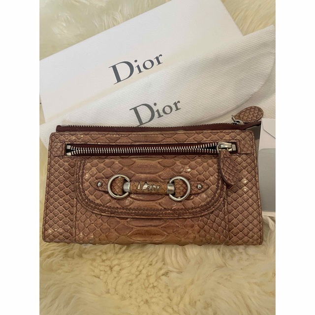 Dior(ディオール)の❤️DIOR ディオール　限定品　パイソン　長財布　クラッチ　ポーチ レディースのファッション小物(財布)の商品写真