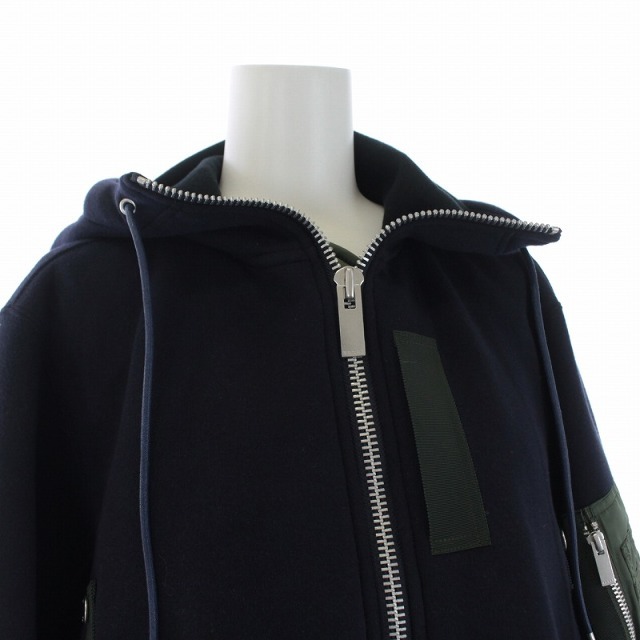 sacai(サカイ)のサカイ Sponge Sweat Zipup Hoodie MA-1 パーカー レディースのトップス(パーカー)の商品写真