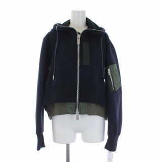 サカイ(sacai)のサカイ Sponge Sweat Zipup Hoodie MA-1 パーカー(パーカー)