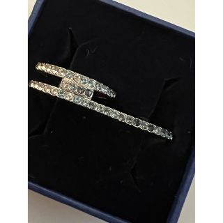 スワロフスキー(SWAROVSKI)の未使用保管品 スワロフスキー ダブルリング 指輪　値下げ(リング(指輪))