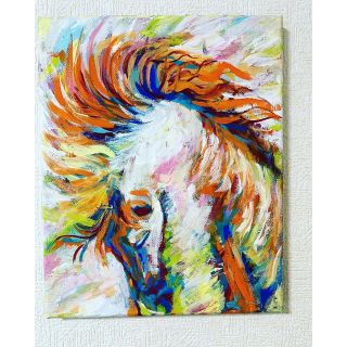 値下げ交渉OK!  horse  アクリル原画　(絵画/タペストリー)