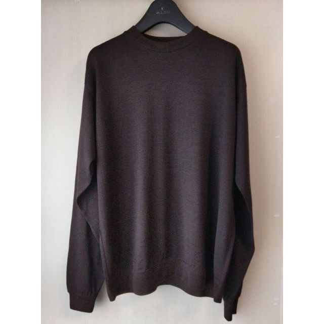 UNITED ARROWS(ユナイテッドアローズ)のウール ロングスリーブ ニット Tシャツ M【 DK.BROWN 】 メンズのトップス(ニット/セーター)の商品写真