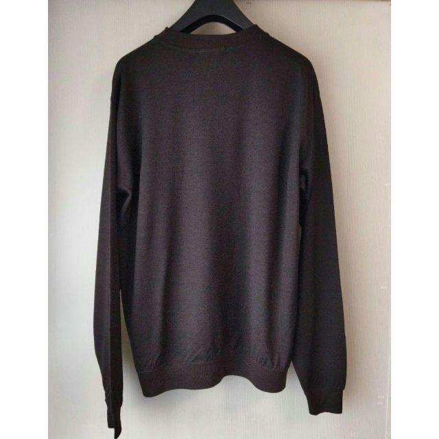 UNITED ARROWS(ユナイテッドアローズ)のウール ロングスリーブ ニット Tシャツ M【 DK.BROWN 】 メンズのトップス(ニット/セーター)の商品写真