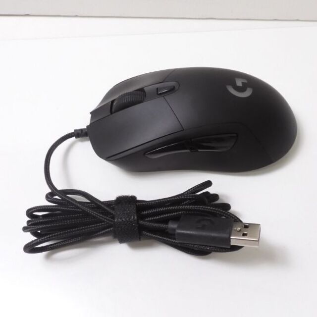 美品 logicool G ロジクール G G403 Hero 有線 ゲーミングマウス 1点 ブラック eスポーツ FPS 兼用 HY319C