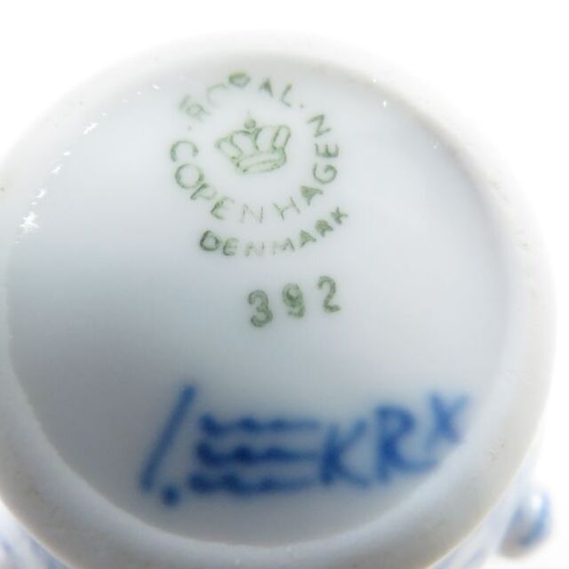 ROYAL COPENHAGEN(ロイヤルコペンハーゲン)の美品 ROYAL COPENHAGEN ロイヤルコペンハーゲン ブルーフルーテッドプレイン 392 クリーマー 1点 クリーム ミルク SY5298D  インテリア/住まい/日用品のキッチン/食器(その他)の商品写真