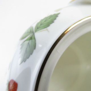 美品 WEDGWOOD ウェッジウッド ワイルドストロベリー シュガーポット＆クリーマー 2点 セット 砂糖 クリーム ミルク 英国 SY5301D