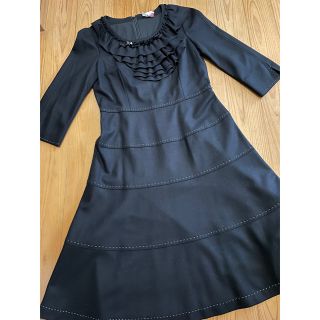 トゥービーシック(TO BE CHIC)のワンピース　TO BE CHIC 40 BLACK(ひざ丈ワンピース)