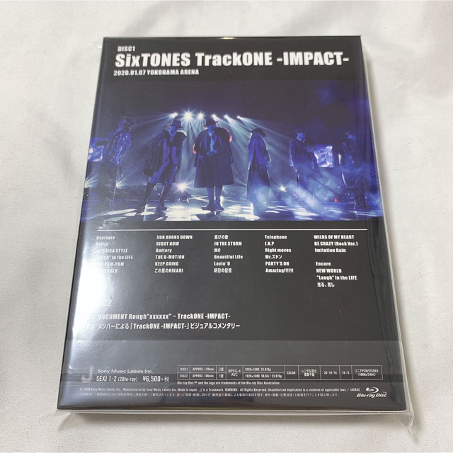 SixTONES  TrackONE-IMPACT  Blu-ray初回盤