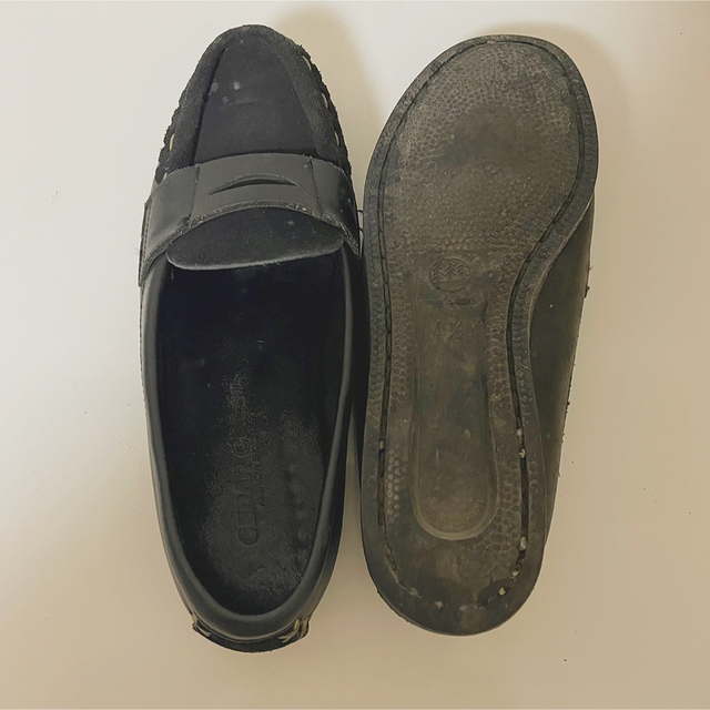 CEDAR CREST(セダークレスト)のCEDAR CREST セダークレスト　黒　ブラック　ローファー レディースの靴/シューズ(ローファー/革靴)の商品写真