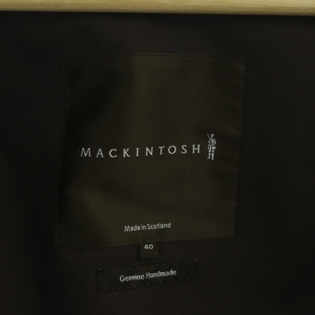 MACKINTOSH(マッキントッシュ)のマッキントッシュ ゴム引き ステンカラーコート スプリングコート 40 茶 メンズのジャケット/アウター(ステンカラーコート)の商品写真