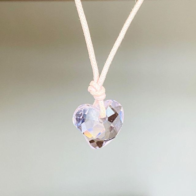 SWAROVSKI(スワロフスキー)の【SWAROVSKI 】ハートネックレス　クリスタル　ピンク レディースのアクセサリー(ネックレス)の商品写真