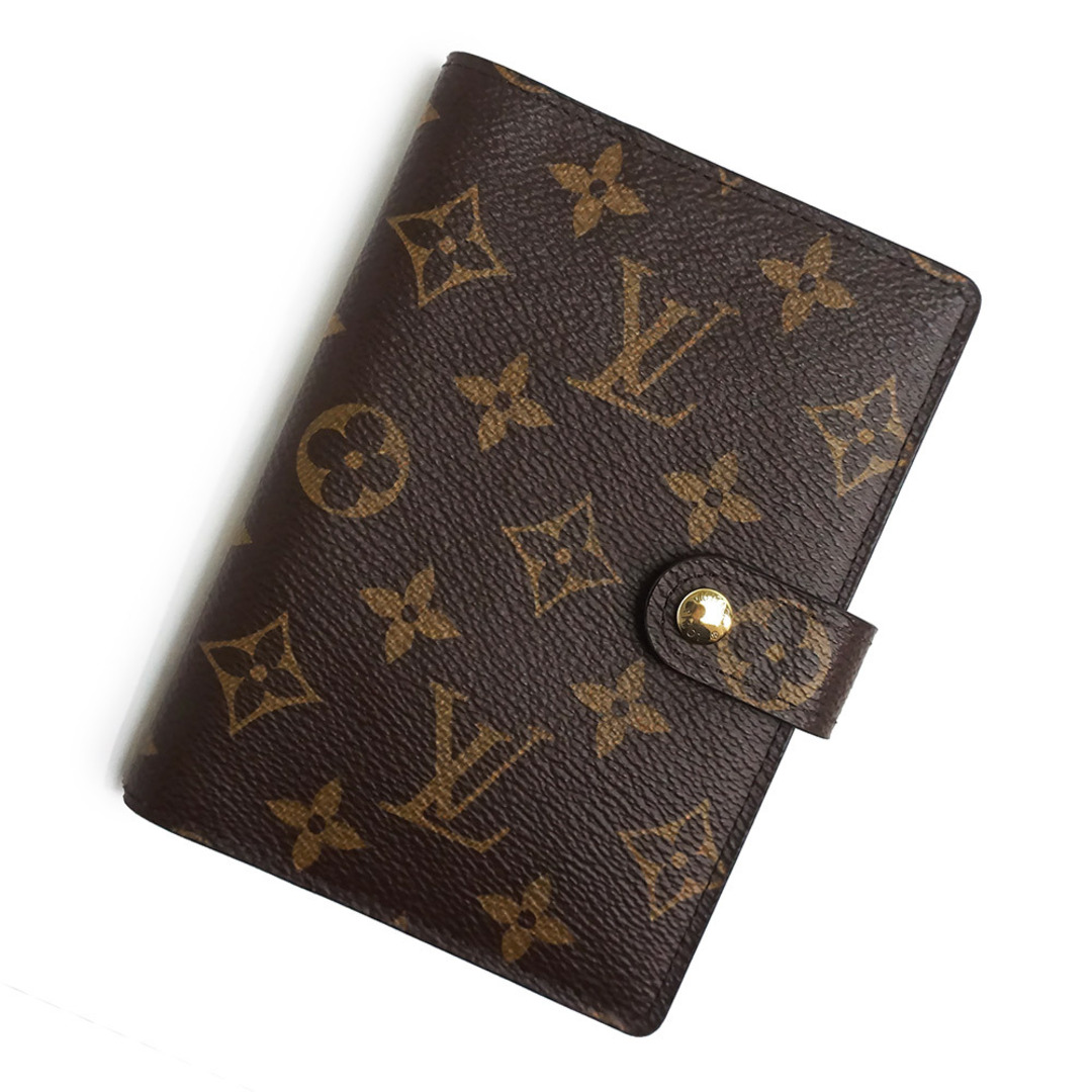 ルイ ヴィトン アジェンダ PM 手帳カバー 6穴式 モノグラム ブラウン 茶 R20005 LOUIS VUITTON