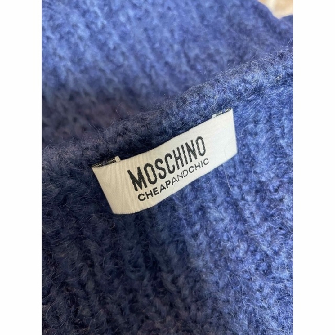 MOSCHINOモスキーノ　ミッドナイトブルー　モヘア 1