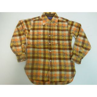 ペンドルトン(PENDLETON)の55s 70's PENDLETON　ペンドルトン チェック柄ウール 長袖シャツ(Tシャツ/カットソー(七分/長袖))