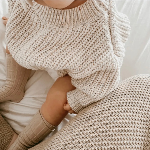 こどもビームス(コドモビームス)のOAT  Sprinkle Knit Chunky Sweater  試着のみ キッズ/ベビー/マタニティのキッズ服男の子用(90cm~)(ニット)の商品写真