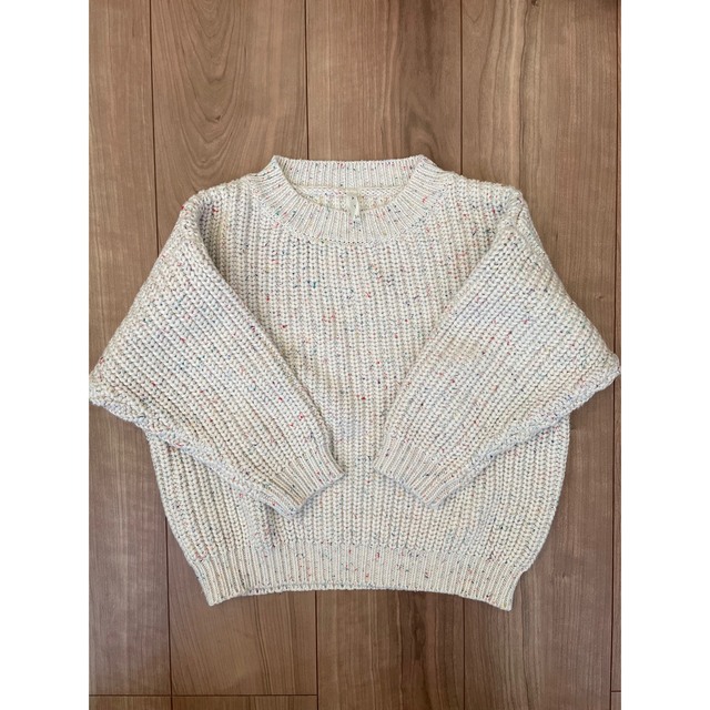 こどもビームス(コドモビームス)のOAT  Sprinkle Knit Chunky Sweater  試着のみ キッズ/ベビー/マタニティのキッズ服男の子用(90cm~)(ニット)の商品写真