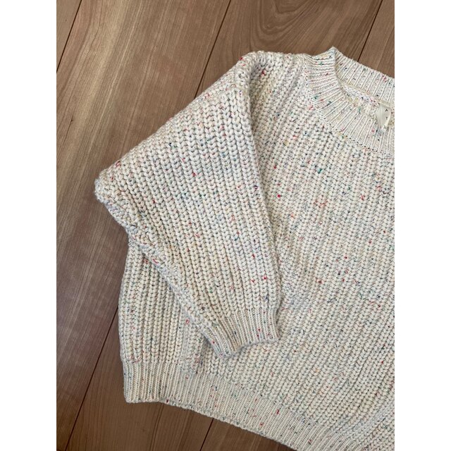 こどもビームス(コドモビームス)のOAT  Sprinkle Knit Chunky Sweater  試着のみ キッズ/ベビー/マタニティのキッズ服男の子用(90cm~)(ニット)の商品写真