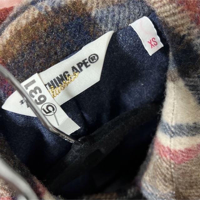 A BATHING APE ピーコート チェック柄
