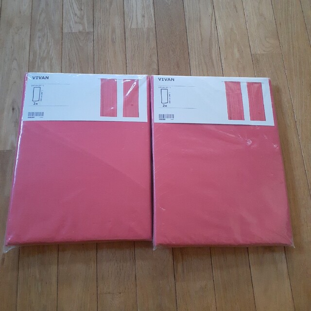 【新品】IKEA カーテン ピンク 2セット