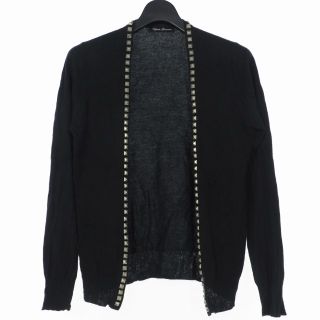 ヒステリックグラマー(HYSTERIC GLAMOUR)のヒステリックグラマースタッズ カーディガン F 黒 (カーディガン)