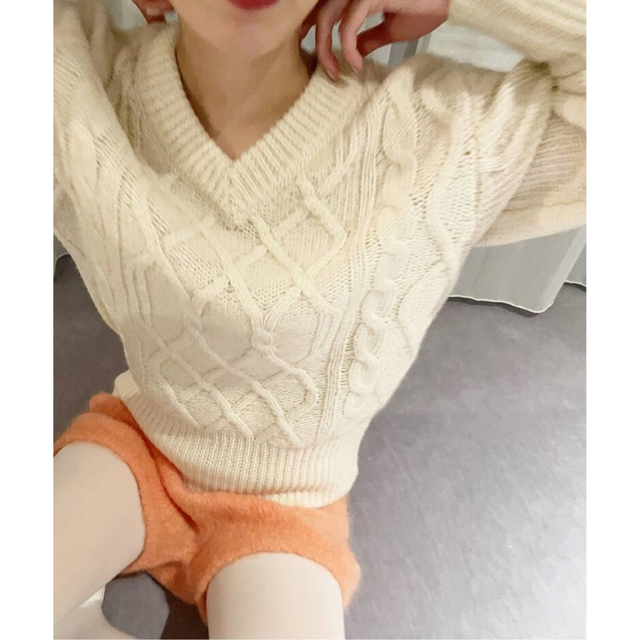 タグ付き新品 LULU♡ニットROKU CLANE JANTIQUES