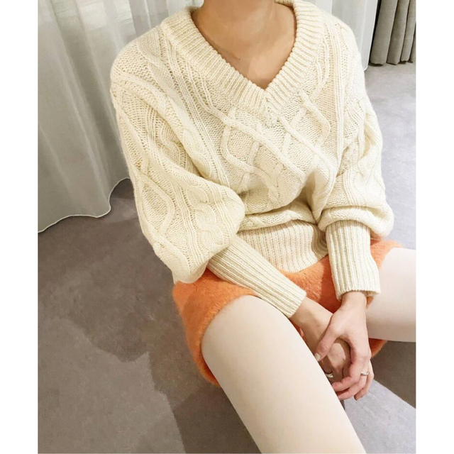 レディースタグ付き新品 LULU♡ニットROKU CLANE JANTIQUES