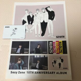 SexyZone SZ10th シールとステッカー、フォトセット(アイドルグッズ)