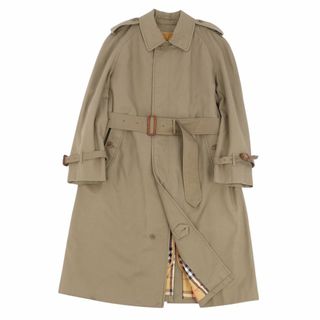 バーバリー(BURBERRY)の美品 Vintage バーバリー Burberrys コート ライナー付き シングル トレンチコート ライダーコート アウター メンズ 90-165(S相当) カーキ(トレンチコート)