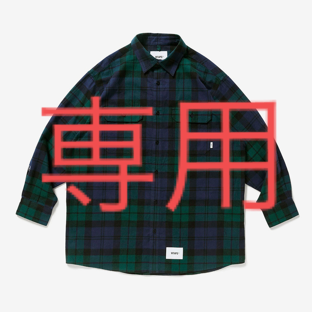 W)taps(ダブルタップス)の新品 Wtaps Deck LS Flannel Green M メンズのトップス(シャツ)の商品写真