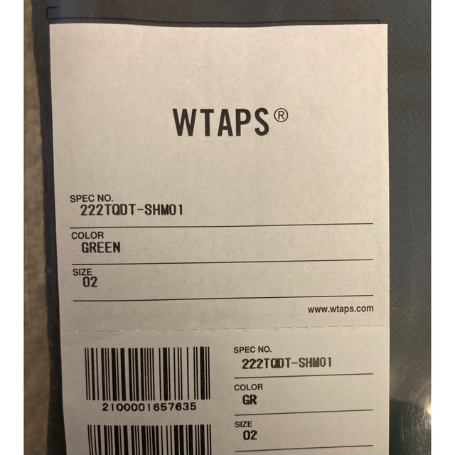 W)taps(ダブルタップス)の新品 Wtaps Deck LS Flannel Green M メンズのトップス(シャツ)の商品写真