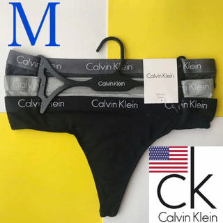 カルバンクライン(Calvin Klein)のレア 新品 USA カルバンクライン Tショーツ 3枚 M 下着 CK(ショーツ)